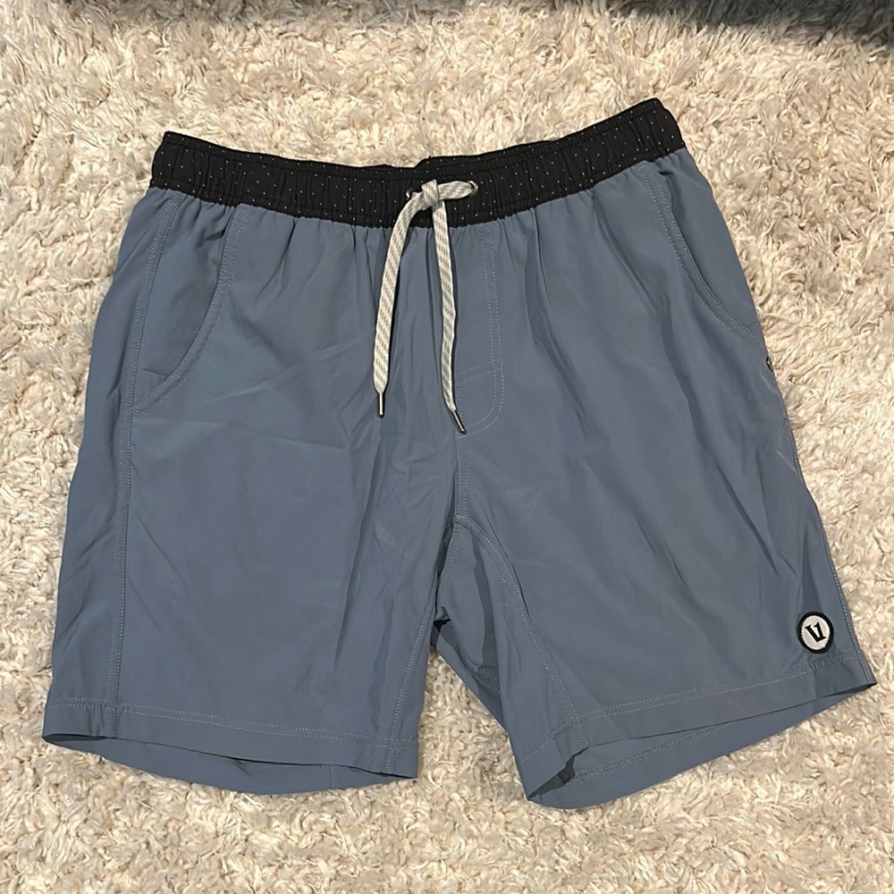 Vuori Men's Blue Athletic Shorts 9”